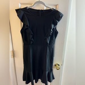 Black Ruffle Dress Size M Super Cute 🔥